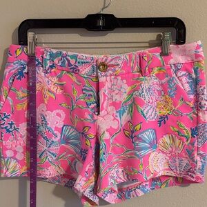 Lilly Pulitzer Vibrant Pink High Waist Shorts